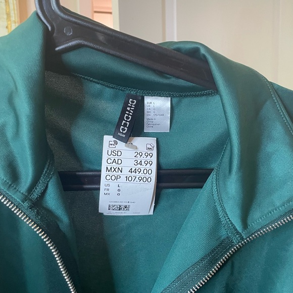 H&M Green Track Top - Picture 4 of 9